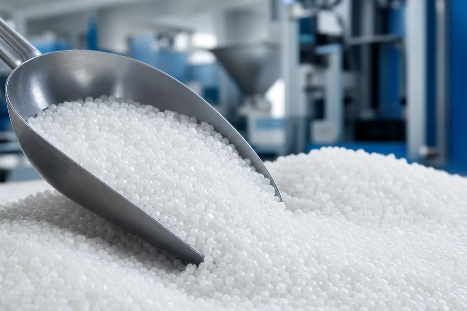 High-density polyethylene resin pellets